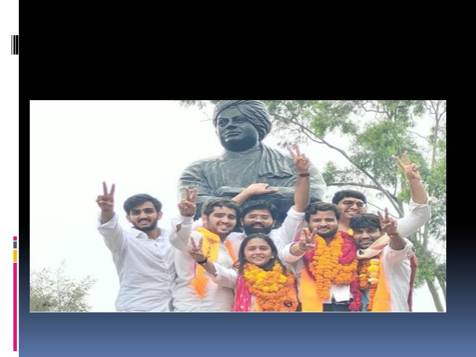 ଦିଲ୍ଲୀ ବିଶ୍ୱବିଦ୍ୟାଳୟ ଛାତ୍ର ନିର୍ବାଚନ ଅଖିଳ ଭାରତୀୟ ବିଦ୍ୟାର୍ଥୀ ପରିଷଦ ୪ଟି ପଦବୀରୁ ୩ଟିରେ ବିଜୟୀ